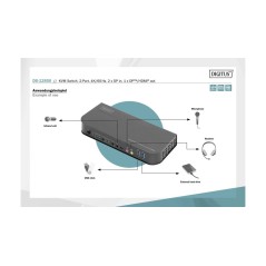 DIGITUS DS-12850 KVM Audio USB Switch Desktop - Seamless Control & Enhanced Connectivity - Order Now!
